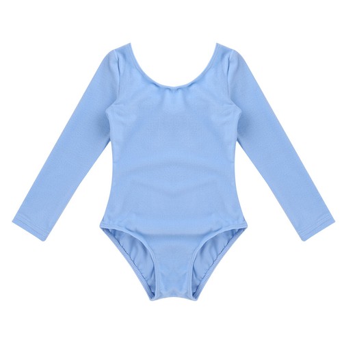 Girls Long Sleeve Ballet Dance Leotard Gymnastics Unitard Dancewear Costume - Picture 51 of 80