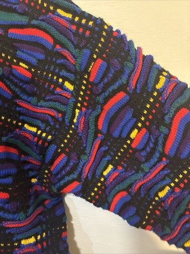 Vintage COOGI Australia Sweater Mens Large 100% Pure Wool Colorful Textured RARE - Picture 17 of 23