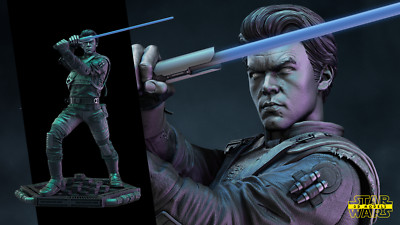 CAL KESTIS Statue Jedi Survivor Fallen Order Star Wars 3D Resin Model Kit