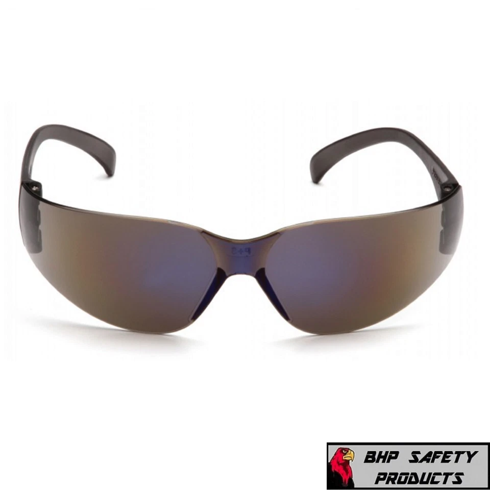 GAFAS DE SEGURIDAD PYRAMEX INTRUDER LENTES ESPEJADAS AZULES GAFAS DE SOL S4175S Z87+ (12 PR) Foto 4 de 4