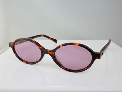 Miu Miu SMU04ZS 50mm Regard Oval Sunglasses in Tortoise with Pink