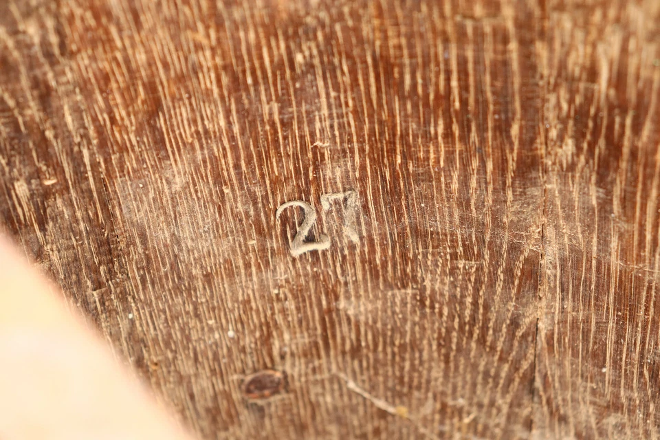 Old Antique Primitive Wooden Barrel Royal Bucket Basket Keg Dated Early 20th. - Image 3 of 4