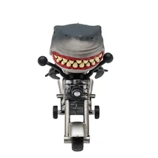 TOYANDONA Inertial Gray Shark Riding Motorcycle Toy