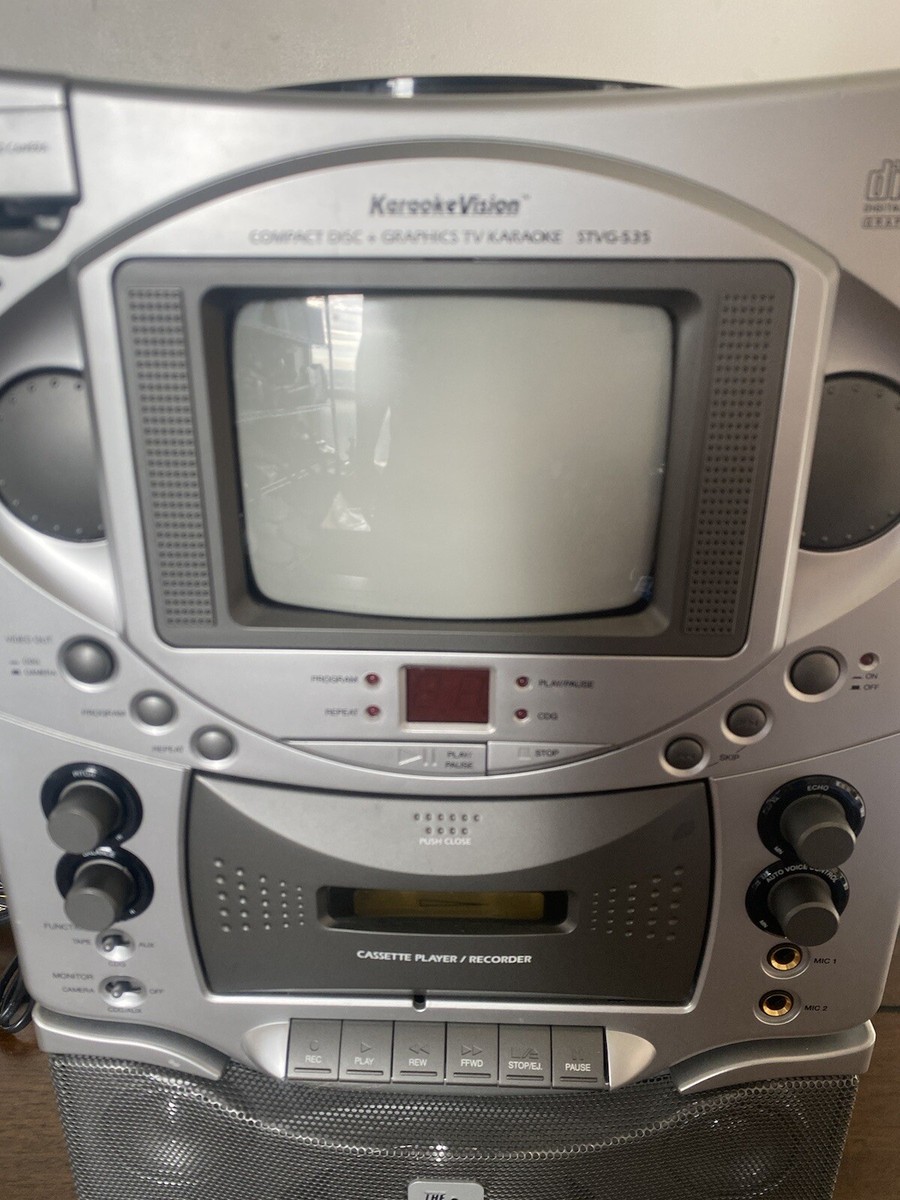 Karaoke Vision STVG-535 TV Karaoke W Compact Disc & Cassette | eBay
