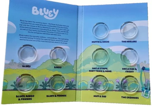 2024 BLUEY 1$ Coin Set Unopened Sealed Tube Folder Coin Set - FREE EXPRESS Post - Picture 2 of 5