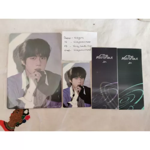 BTS Jin The Astronaut Japan Universal Music Photocard, Photo and Bookmarks POB