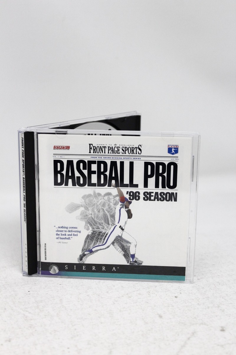 VTG Front Page Sports Baseball Pro 96 Season PC CD-ROM Win 95/3.1