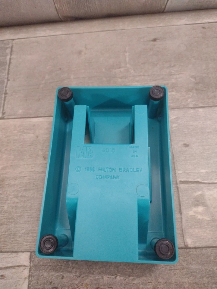 Vintage 1989 TABOO Game Replacement Pieces Parts Teal CARD HOLDER - Image 3 of 3