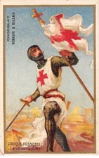 Chromos.AM14769.6x9 cm approx. Chocolate Debauve and Welsh. French cross (