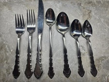 Satinique by Oneida Community Stainless Flatware Smart Choice Knife Forks Spoons