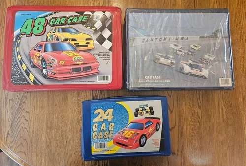 Vintage Diecast Carry Cases Lot Of 3 Extremely Rare Empty No Cars