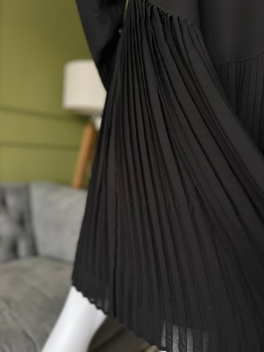 Vestido falda plisada Biba talla 10 negro - Imagen 8 de 10