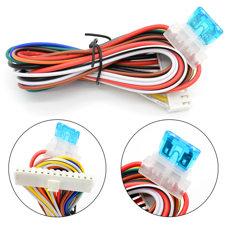 Kit central de controle remoto universal para carro trava de porta sistema de entrada sem chave DC 12V. - Imagem 3 de 4