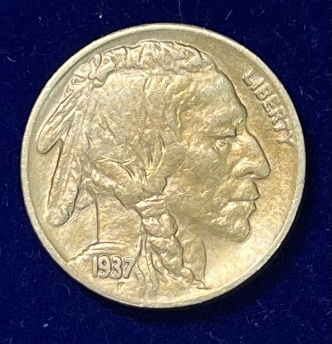 1937-S San Francisco Mint Buffalo Nickel XF - Imagen 5 de 8
