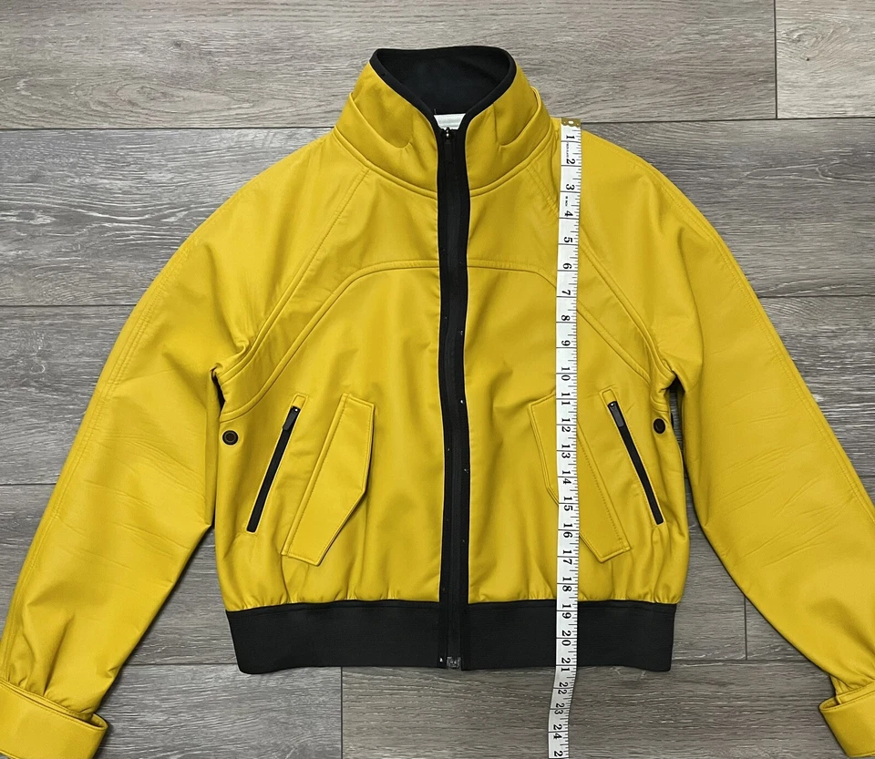 $350 Under Armour x Tim Coppens UAS Amarillo Mostaza Recorta Moto Chaqueta de Lluvia PEQUEÑA Foto 4 de 4