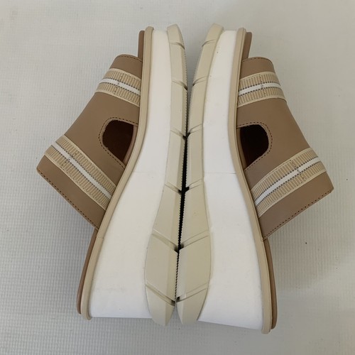 Sorel Women's size 9 M Joanie III Beige Slide Platform Wedge Sandals - Picture 7 of 8