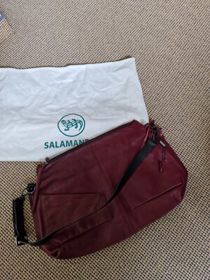 Salamander Damenlederhandtasche 54x35x15 weinrot