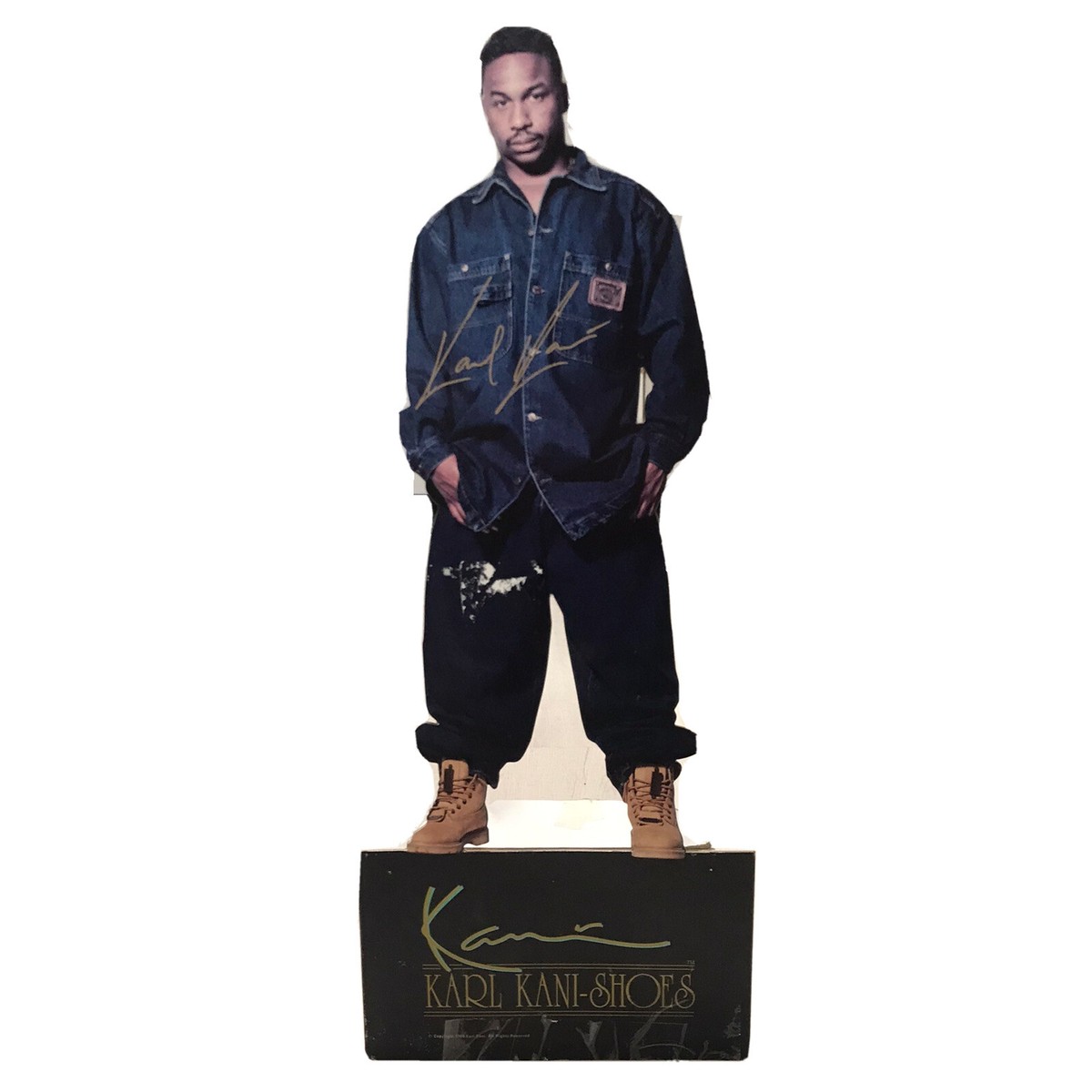vtg Karl Kani display 80s 90s Advertising promo hip hop NYC vtg Karl Kani display 80s 90s Advertising promo hip hop NYC