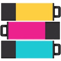 Centon Datastick Pro2 Usb 2.0 Flash Drives 16gb 3 Pack Yellow, Magenta, Aqua Centon Datastick Pro2 Usb 2.0 Flash Drives 16gb 3 Pack Yellow, Magenta, Aqua