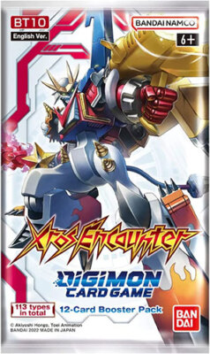 Digimon English Trading Card Game -XROS Encounter BT10 - BOOSTER PACK (12  Cards)