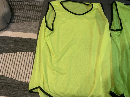 Lotto 3 Gilet Scrimmage Allenamento Calcio Basket Adulto Pinnies F - Foto 2 di 3