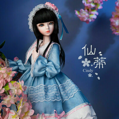 1/3 BJD Doll Girl 24'' Ball Jointed Puppe Wigs Hair Clothes Face Makeup Gift Toy