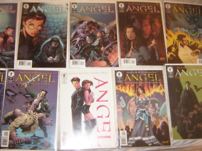Dark Horse Comics 10 Angel singles drawn covers #s 1, 2,3,5, 6, 7,9,10,11,12