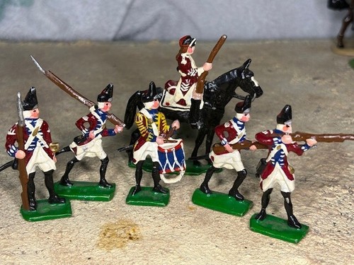 Scott Lesch Figures, British Soldiers American Revolution, 6x Figures
