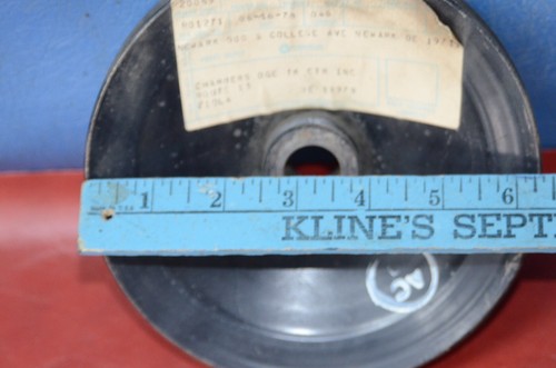 NOS 1960's Dodge Power Steering Pump Pulley 13/16" Shaft 6-3/8 Dia Mopar 2120225 - Picture 4 of 13