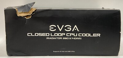 EVGA Closed Loop CPU Cooler Radiator 280 x 140mm Intel AMD 400-HY-CL28-V1
