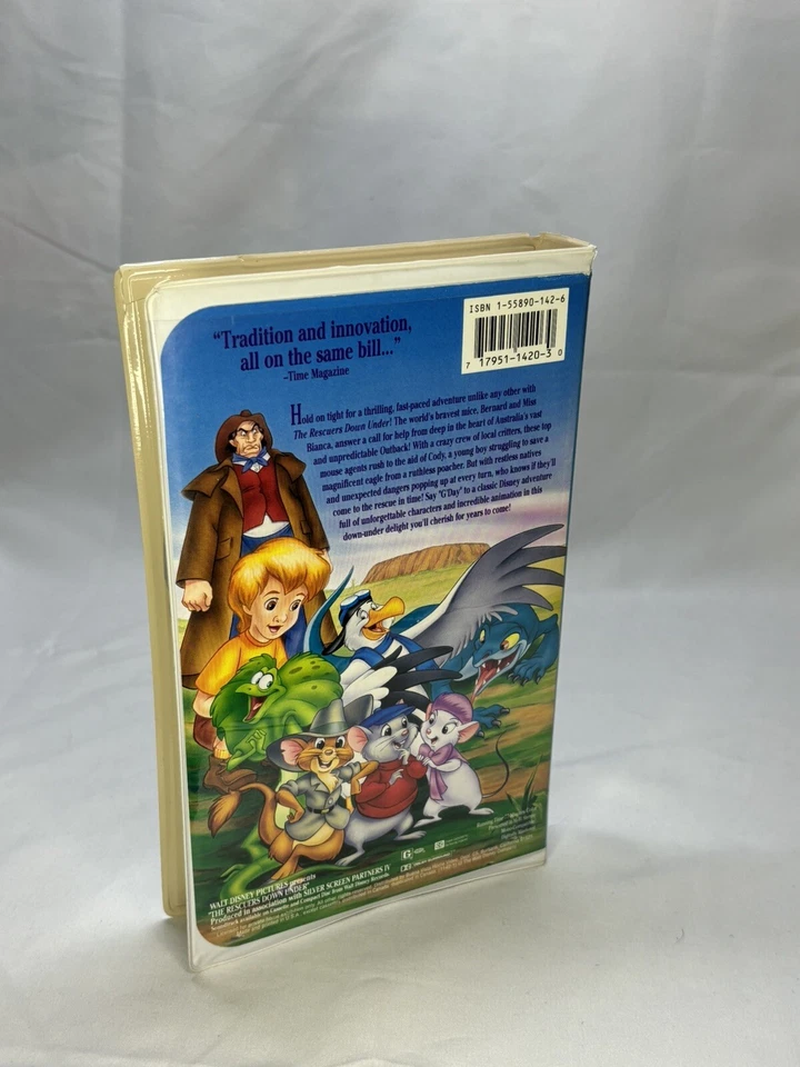 The Rescuers Down Under (1990) Black Diamond VHS Walt Disney Classic Clamshell - Image 2 of 4