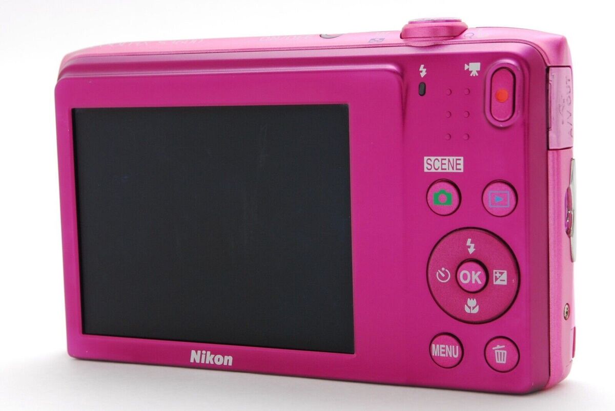 Nikon Coolpix S3600 Pink 8x Optical Zoom 20.1MP Digital Camera