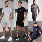 Gym King Shorts Set Mens Designer T-Shirt Shorts Twin Tracksuit Slim Fit