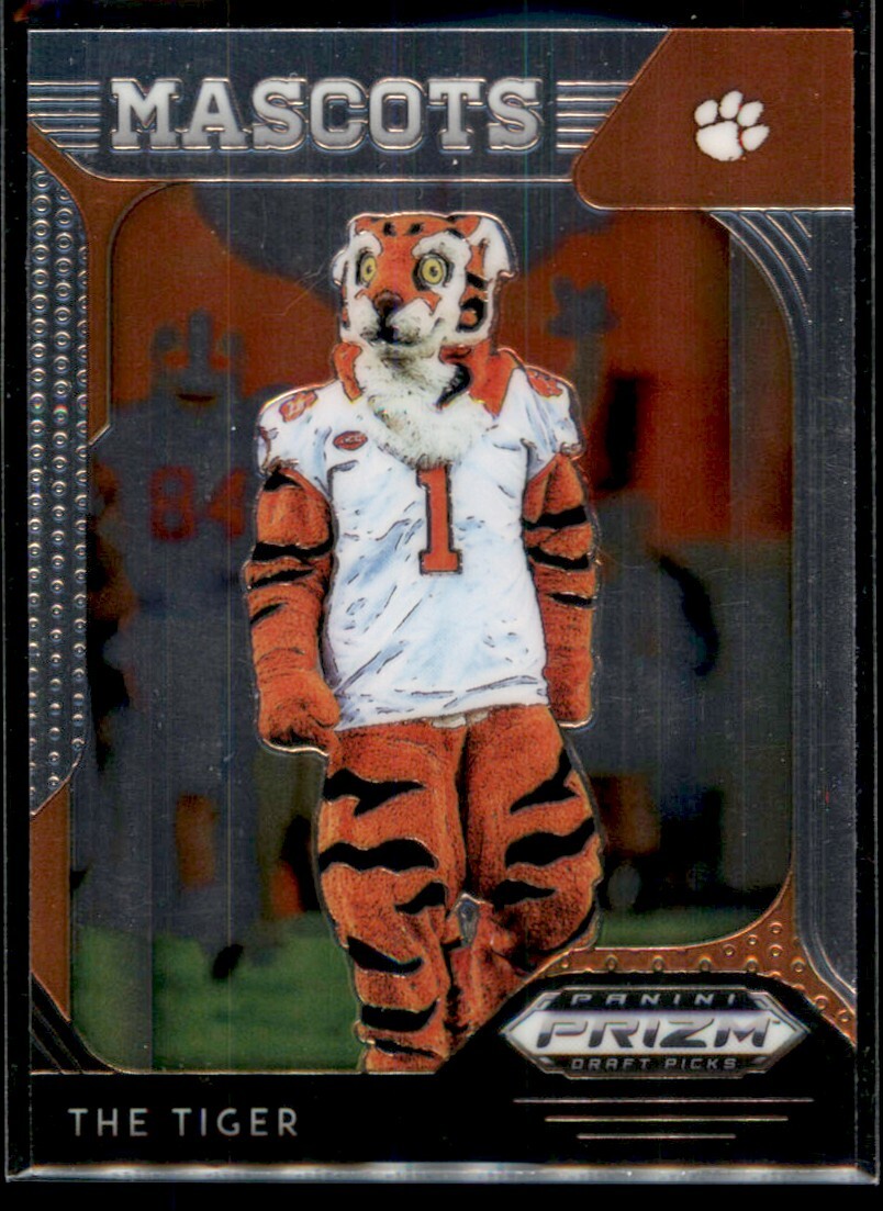2019 Panini Prizm Draft Picks Mascot The Tiger Clemson Tigers #95