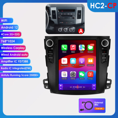 9.7'' Für Mitsubishi Outlander II 2005-11 Android Autoradio Carplay 2+32G GPS Nav
