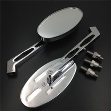 Vástago de diamante ovalado cromado HongK para todo el año Harley Touring Dyna Softail Fat BoyU