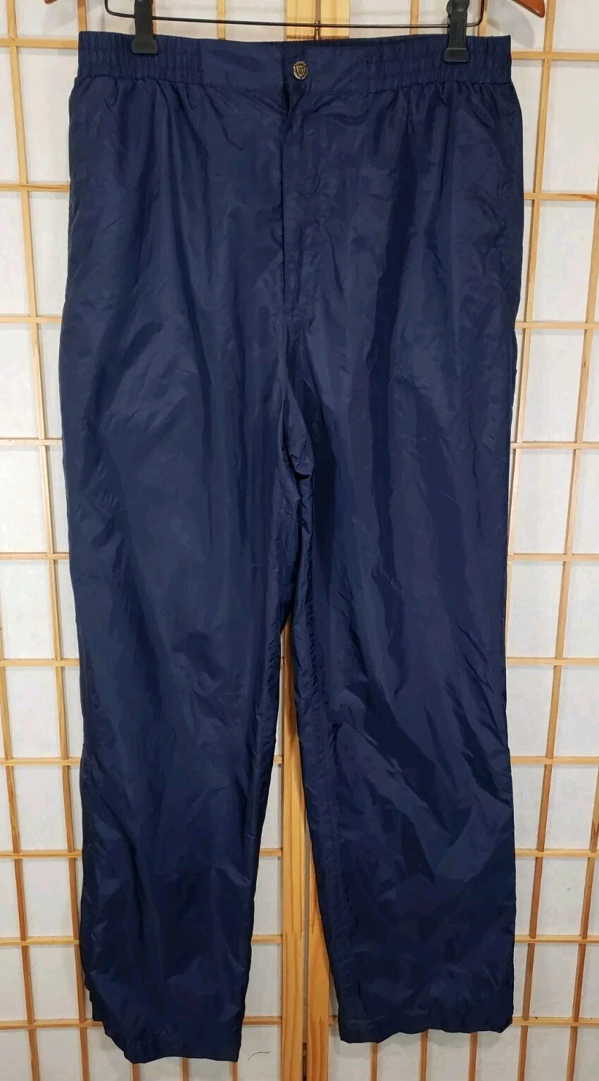 Sunice Pants Blue Wind Rain Proof Elastic Waist Zip Ankles Golf Mens Small 30x30
