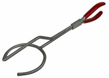  1 1 KG CRUCIBLE POURING TONGS 13" LONG CHARGING TONGS HOLDS UP TO 3" DIA.
