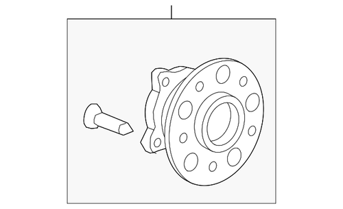 2012-2016 Honda CR-V - Bearing Assembly Rear Hub Unit (NTN) (42200-T0A-951) - Picture 3 of 5