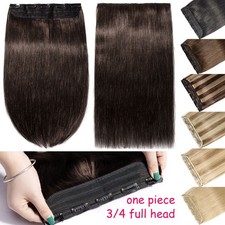 CLEARANCE One Piece Clip in 100 Real Human Hair Extensions Remy Highlight 24in