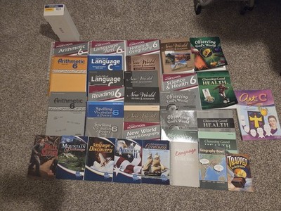 Abeka Homeschool Grade 6 Curriculum Set **READ DESCRIPTION**