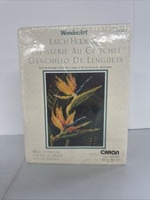 Caron WonderArt Latch Hook Rug Kit Birds Of Paradise 4501 New 20x27