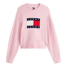 Image of Tommy Jeans Womens/Ladies Flag Jumper GT24144