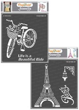 CrafTreat Reusable Stencils for Painting on Wood, Default Title, White