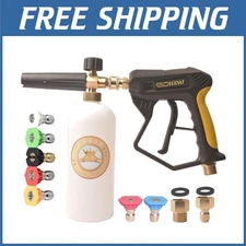 Upgraded High Pressure Washer Gun with Foam Lance