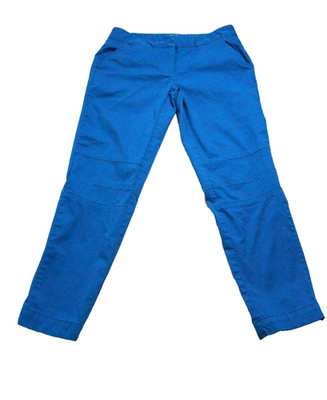 Derel Lam for Design Nation Y2K Women Atlantic Blue Cropped Pants Size 4