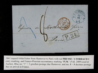 nystamps Great Britain Early Foreign Mail Cover Stamp Used £800 G21y2950
