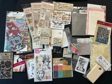 Ephemera LOT Mostly ATC Size Collage Altered Parts Album Junk Journal Scrapbook