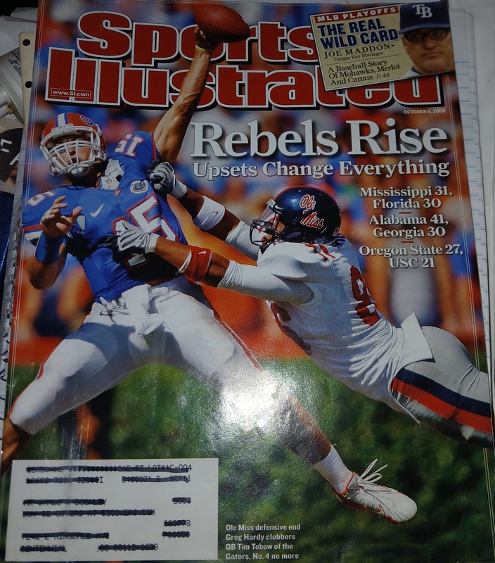 Sports Illustrated Magazine, Rebels Rise Issue, October 6, 2008