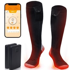 Heated Socks, Electric Heated Socks for Men Women, Electric Heated Foot Warme...